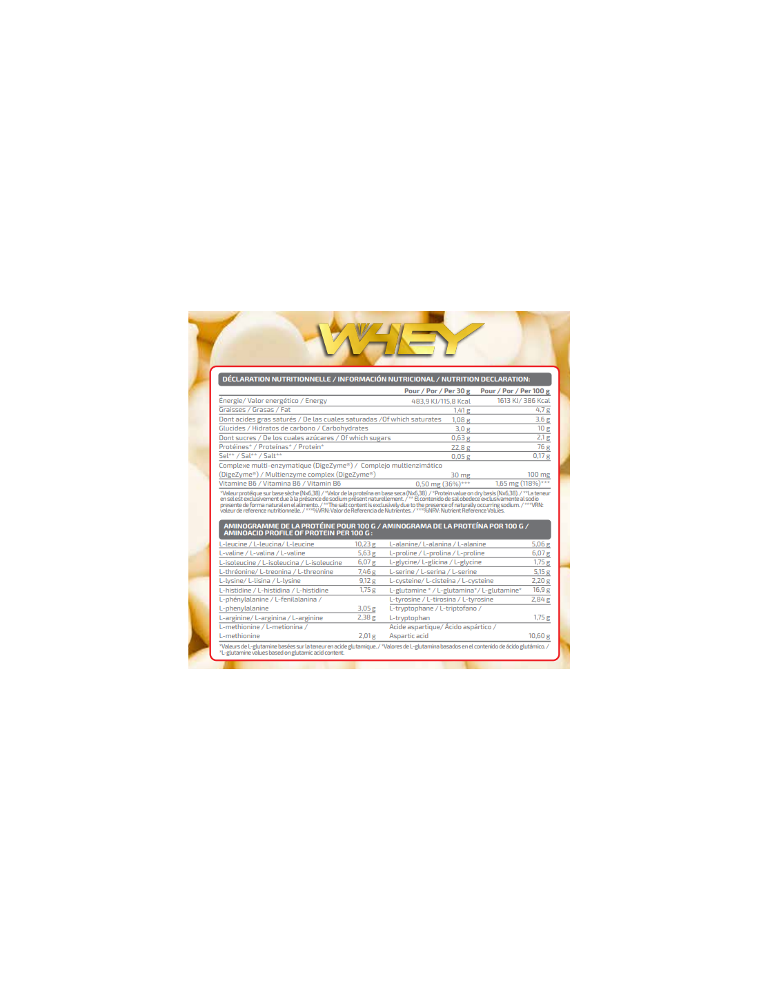 WHEY SUBLIME 1,5KG WHEY SUBLIME 1,5KG