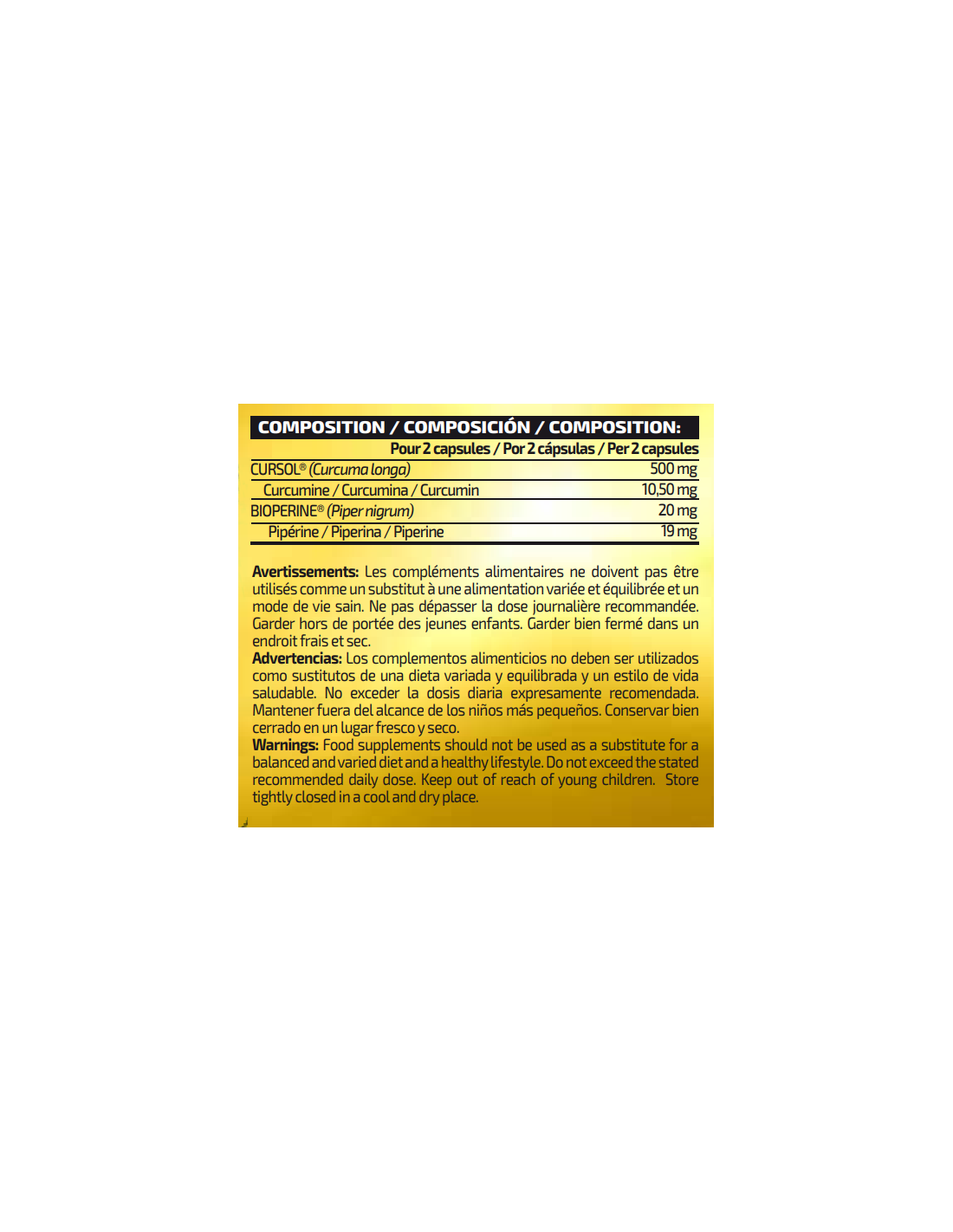 TURMERIC CURCUMIN + BIOPERINE® TURMERIC CURCUMIN + BIOPERINE®