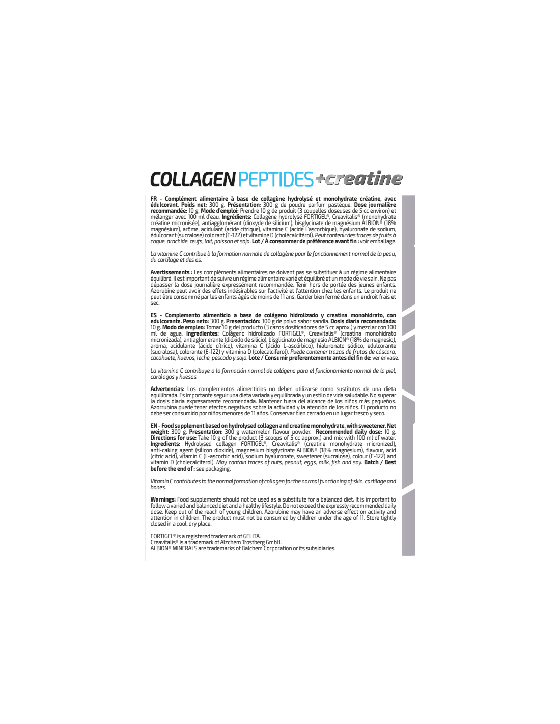 COLLAGEN PEPTIDES + CREATINE COLLAGEN PEPTIDES + CREATINE