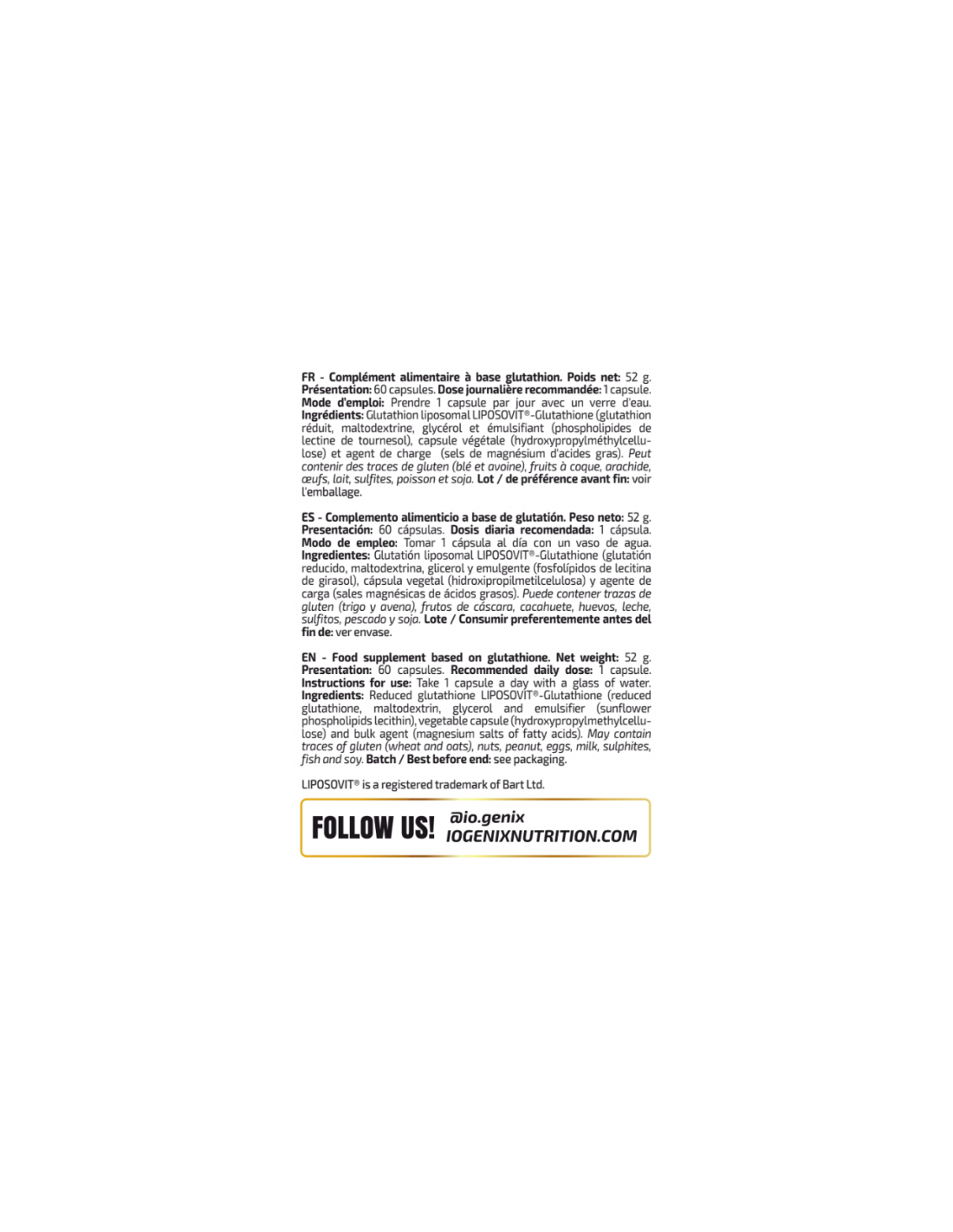 Reduced Glutation Liposomal Reduced Glutation Liposomal