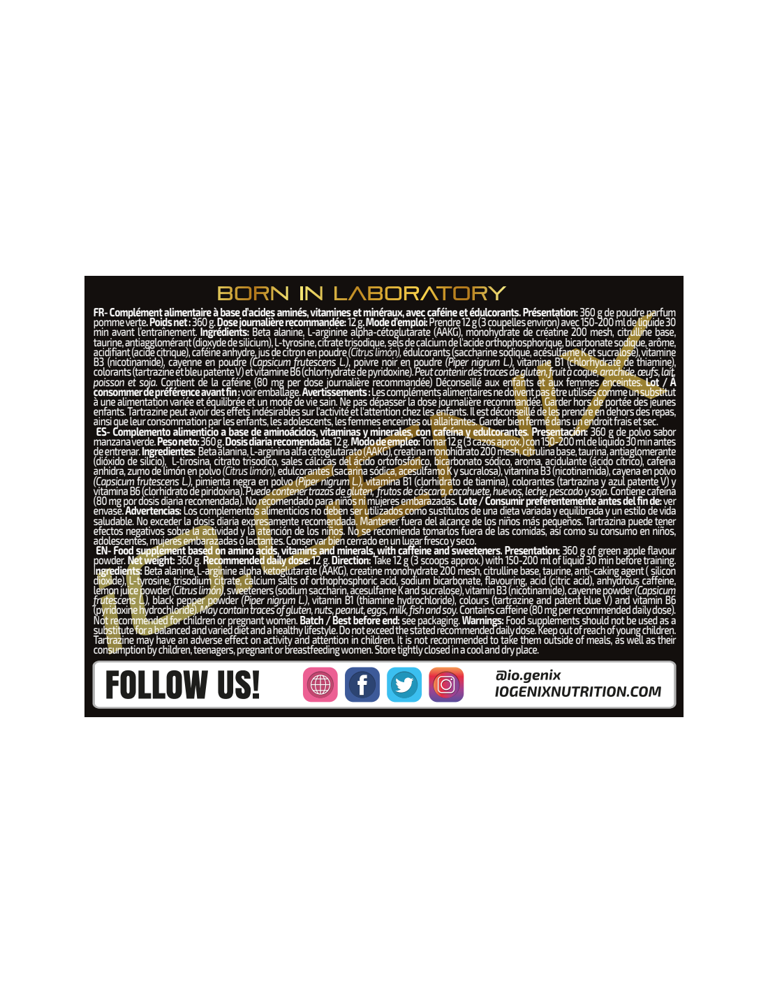 PRE-WORK  360G - MVP - IOGENIX PRE-WORK  360G - MVP - IOGENIX