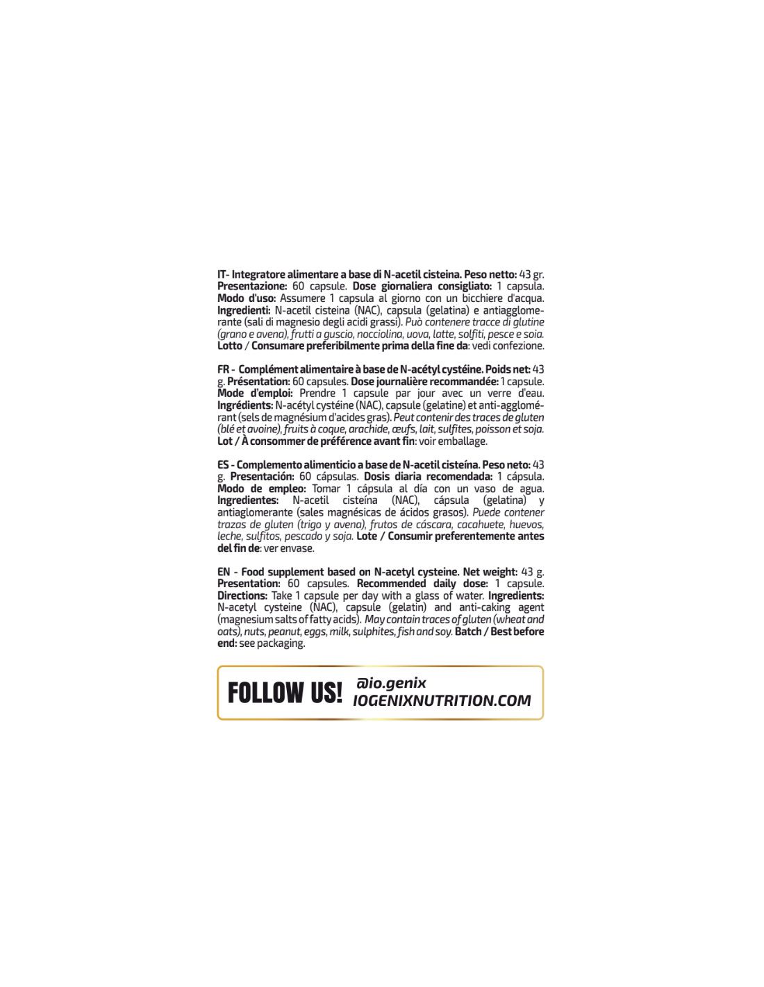 NAC - MVP.IOGENIX NAC - MVP.IOGENIX