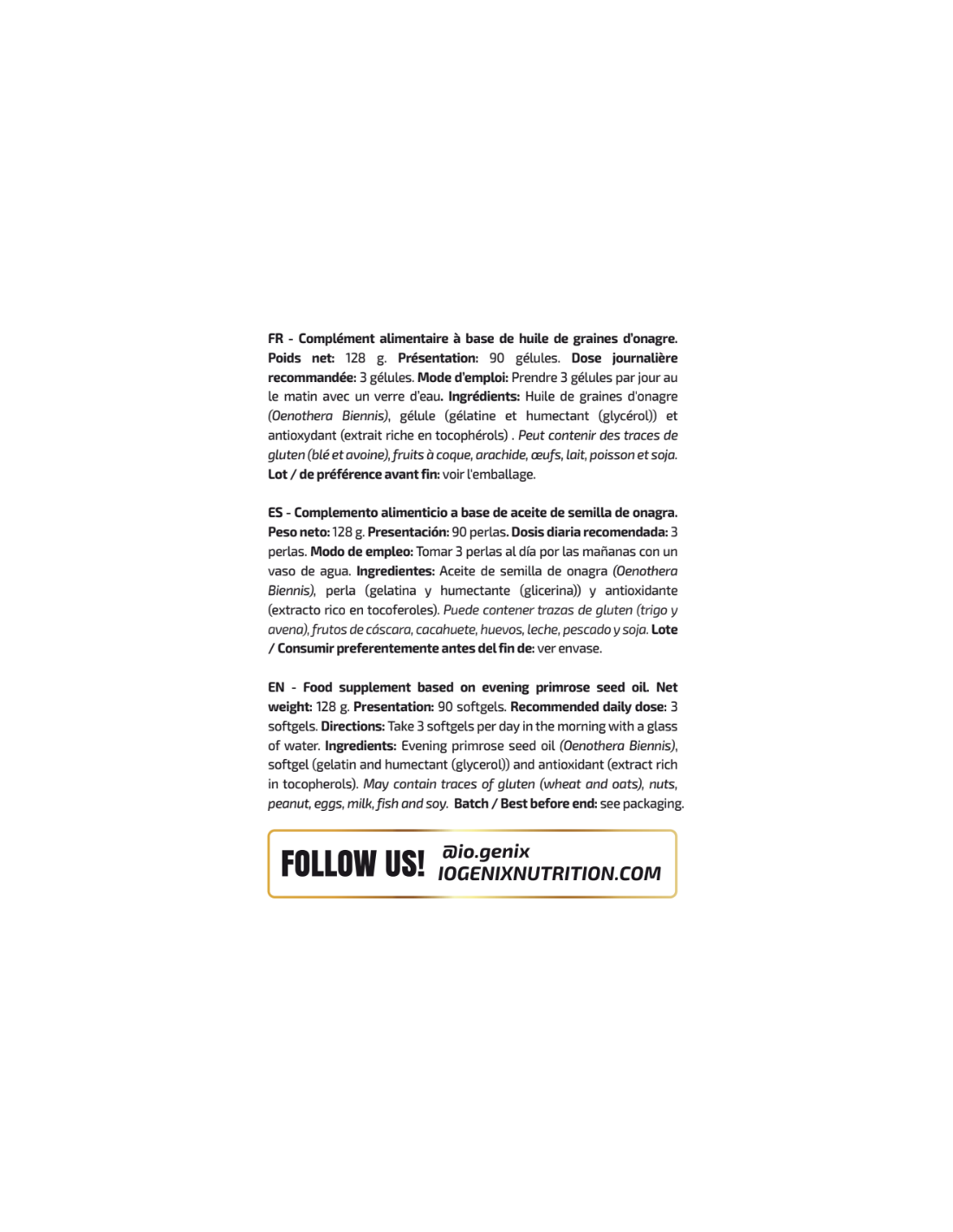 EVENING PRIMROSE EVENING PRIMROSE